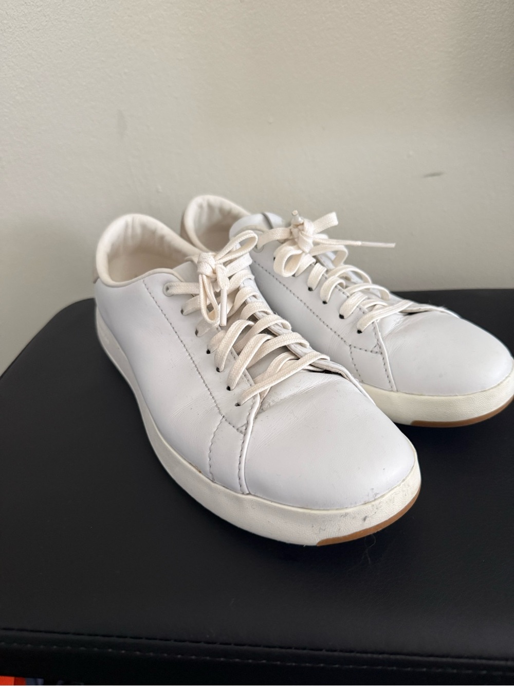 Cole Haan GRAND.ØS Women’s White Leather Sneakers Size 9.5 – Worn Once